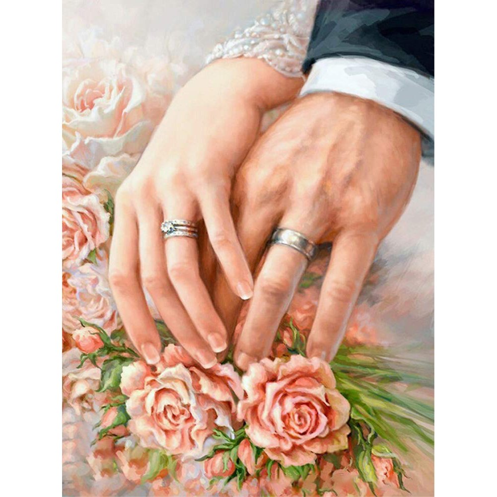 5D Diy Diamond Painting Kit Full Round Beads Warm Hand