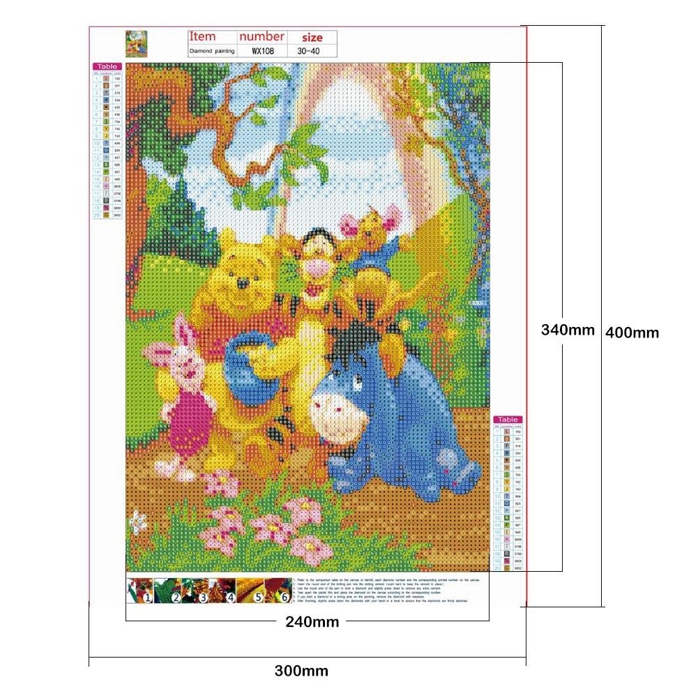 Diamond Painting - Full Round - Winnie Family