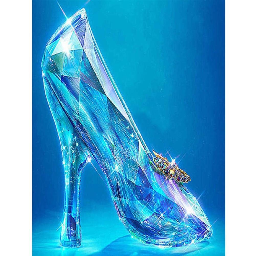 5D Diy Diamond Painting Kit Full Round Beads Crystal Shoes