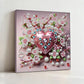 DIY Pearl Painting With Frame - Handmade Self-Adhesive Pearls - Love (30*30cm)
