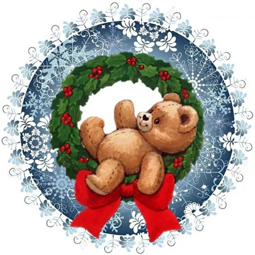 Diamond Painting - Full Round - Xmas Bear