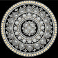 DIY Pearl Painting With Frame - Handmade Self-Adhesive Pearls - Classic Silver Mandala (25*25cm)