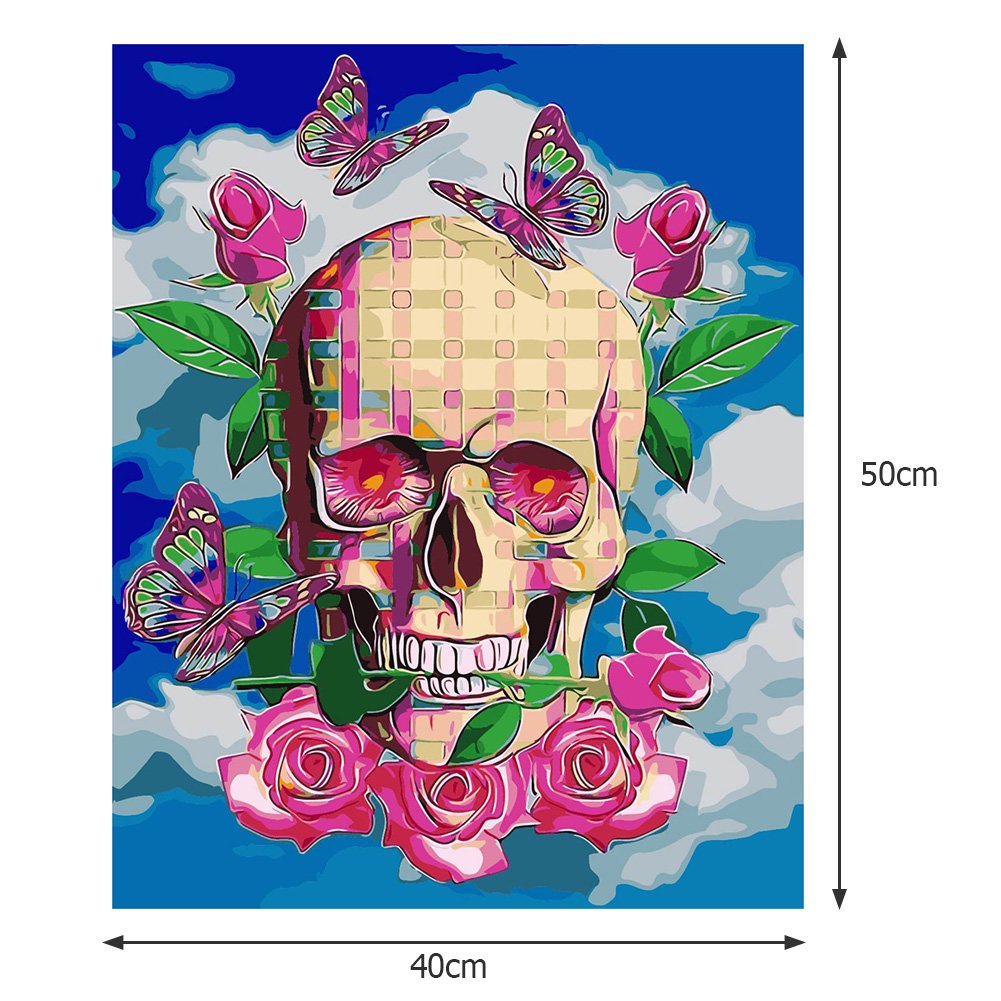 Paint By Number - Oil Painting - Skeleton (40*50cm) B