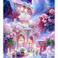 Pink House | Full Round/Square Diamond Painting Kits A | 50x70cm | 60x80cm|80X100CM