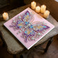 DIY Pearl Painting With Frame - Handmade Self-Adhesive Pearls - Purple Butterfly (25*25cm)
