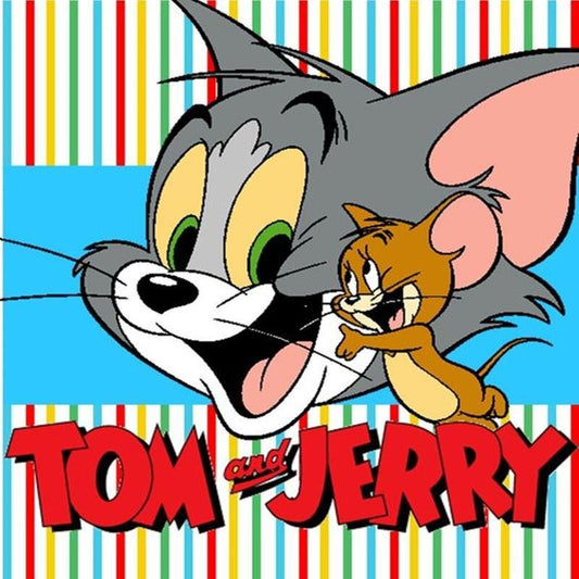5D DIY Diamond Painting Kit - Full Round - Tom & Jerry C