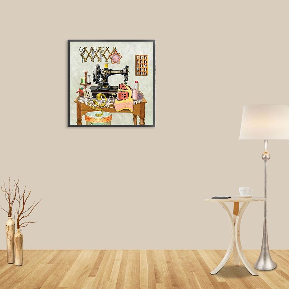 Diamond Painting - Full Round - Sewing Machine D