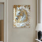 DIY Pearl Painting With Frame - Handmade Self-Adhesive Pearls - Horse (30*40cm) D