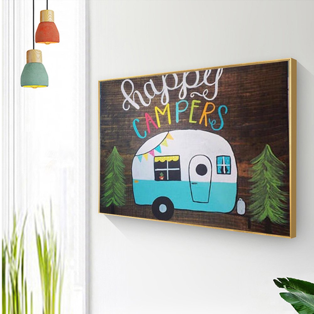 Diamond Painting - Full Round - Cartoon Car B