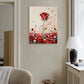 DIY Pearl Painting With Frame - Handmade Self-Adhesive Pearls - Red Rose (30*40cm) B