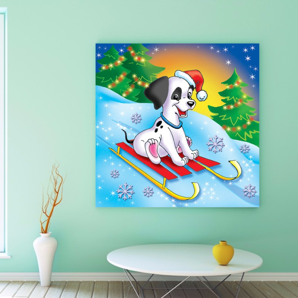 Diamond Painting - Full Round - Happy Dog