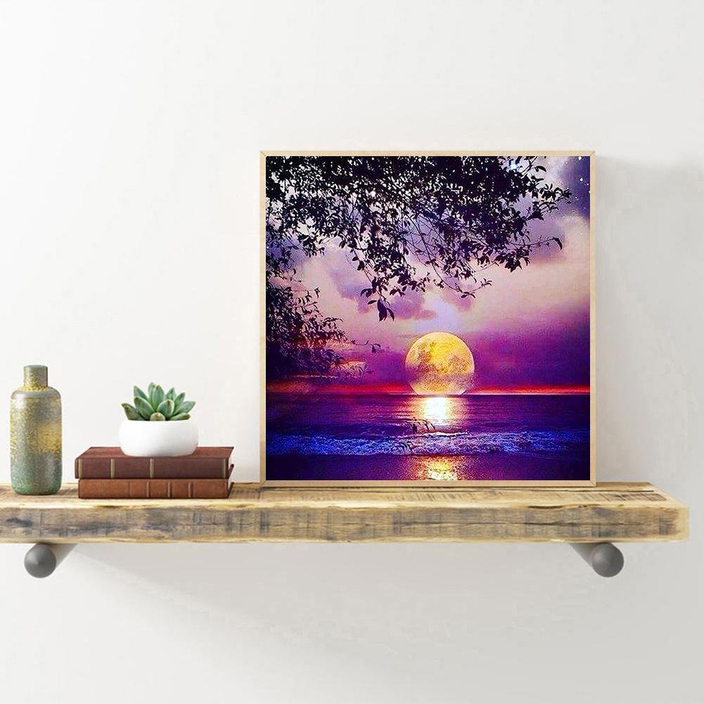 Diamond Painting - Full Round - Rising Moon A