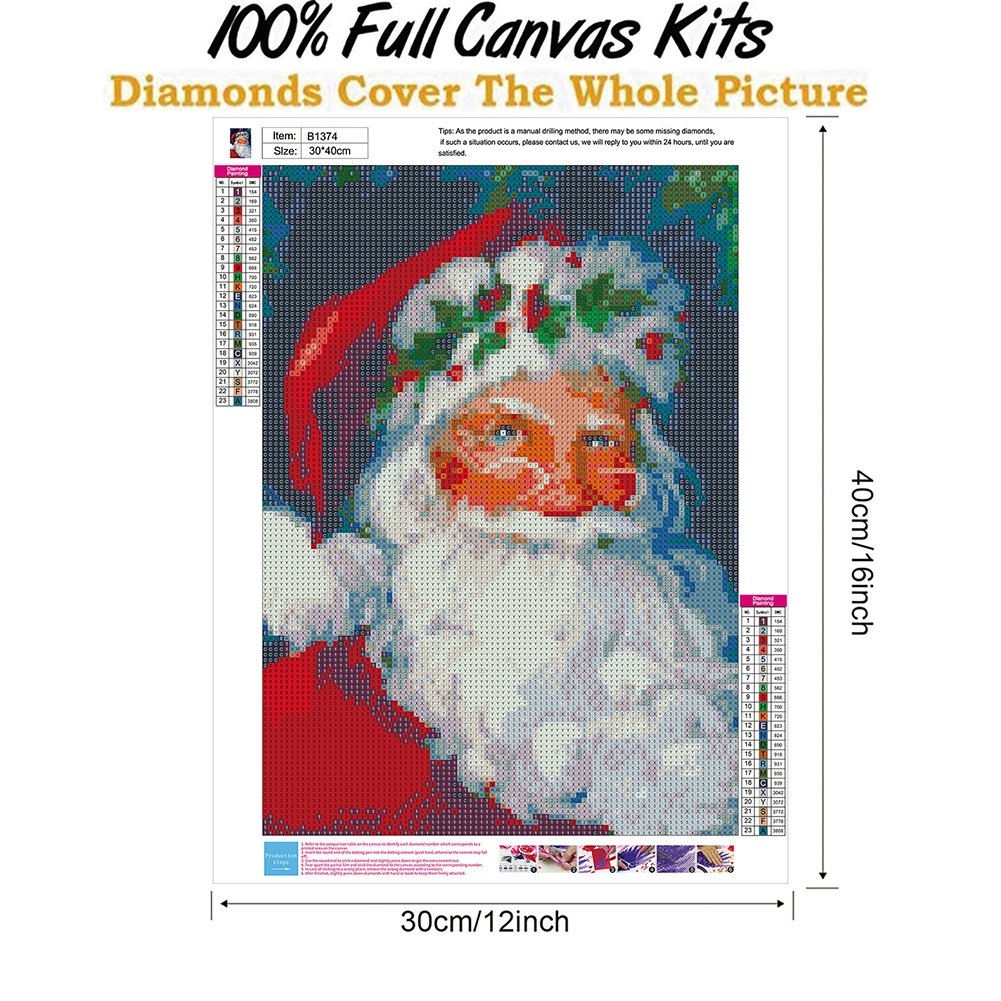 Diamond Painting - Full Round - Santa Claus C