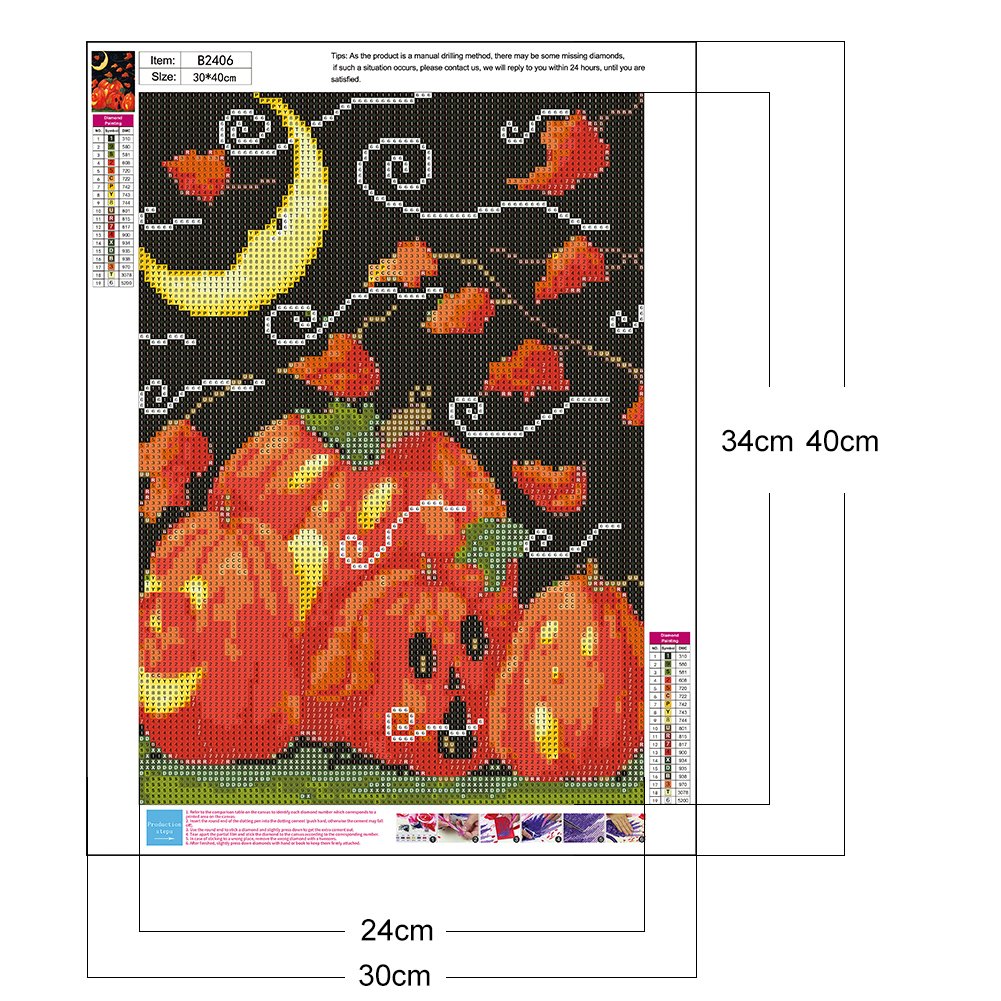 Diamond Painting - Full Round - Pumpkin