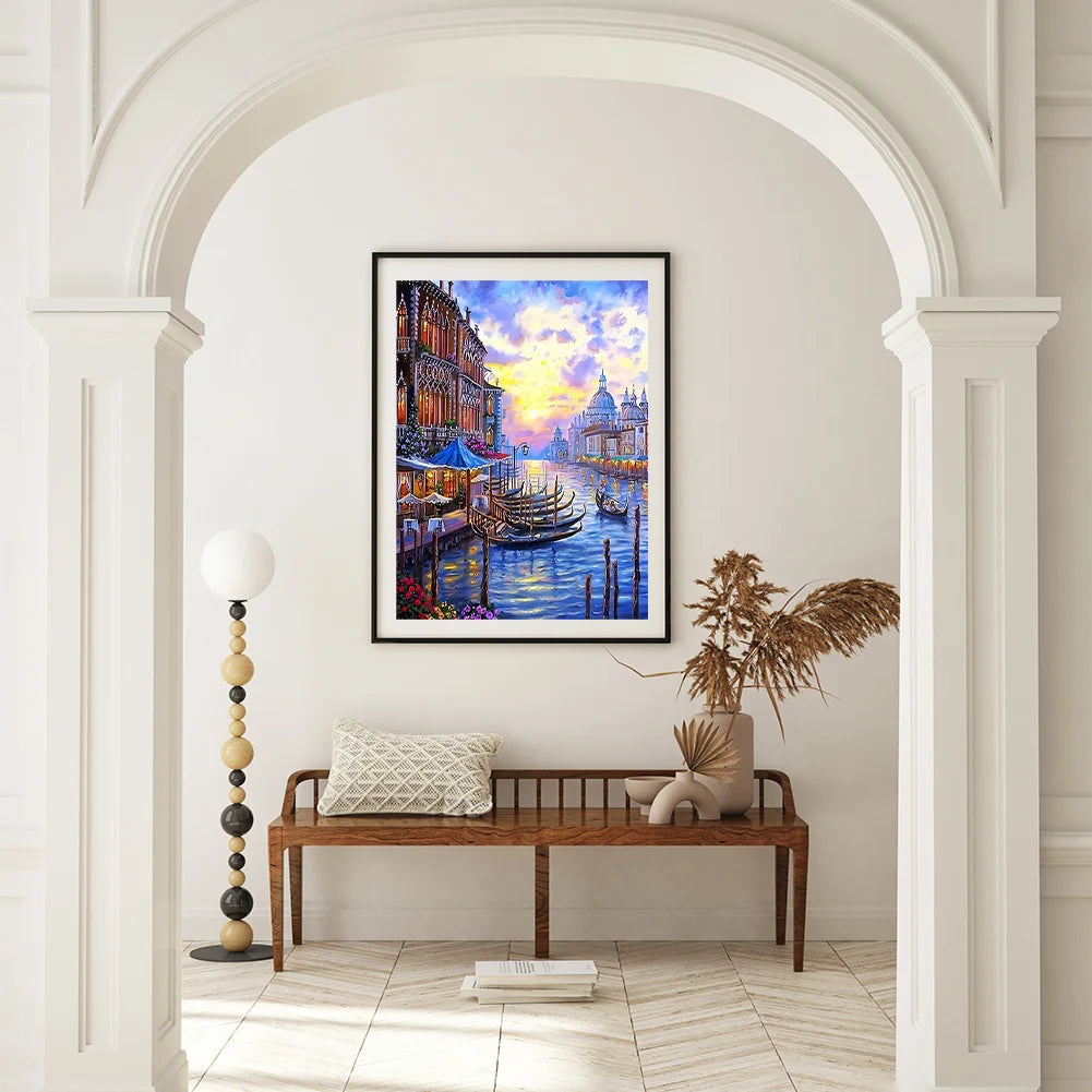 Diamond Painting - Full Round / Square - River and House B