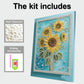 DIY Pearl Painting With Frame - Handmade Self-Adhesive Pearls - Sunflower (30*40cm)
