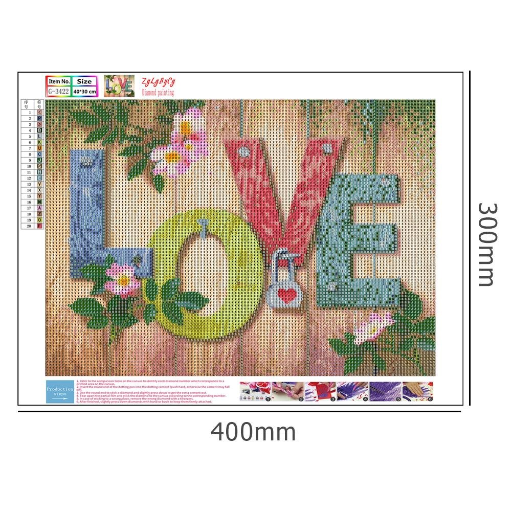Diamond Painting - Full Round - Colorful Love