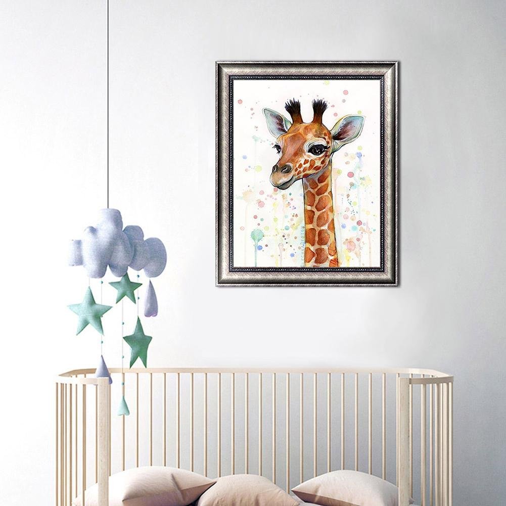 Diamond Painting - Full Round - Giraffe B
