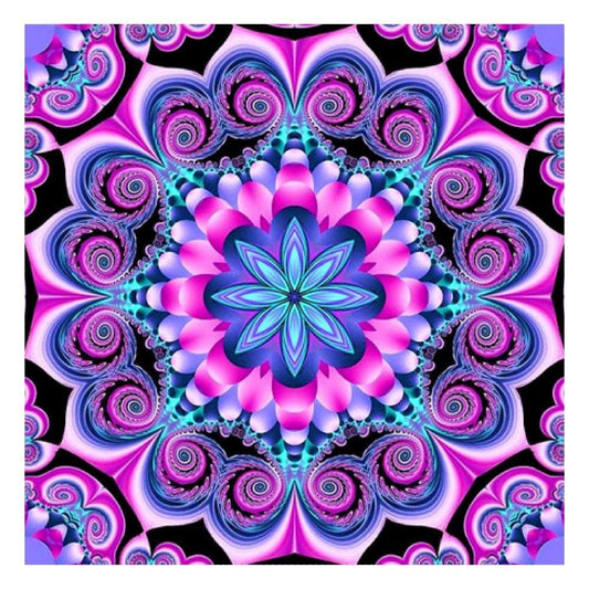 Diamond Painting - Full Round - Mandala Geometric Flower