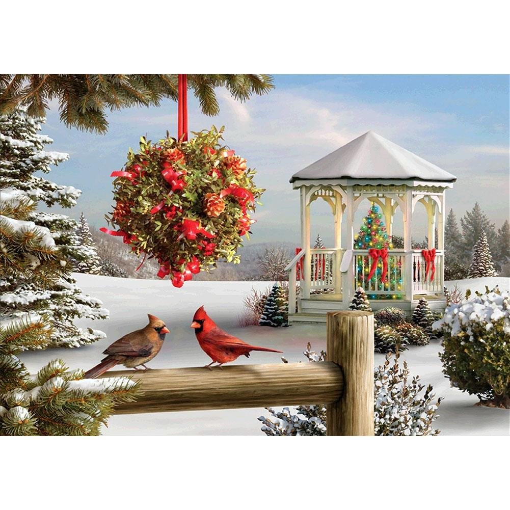 5D Diy Diamond Painting Kit Full Round Beads Christmas