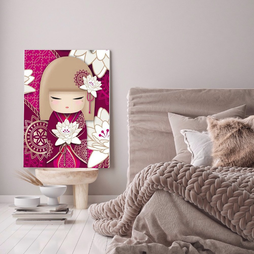 Diamond Painting - Full Round - Kokeshi Doll A