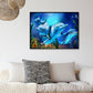 5D DIY Diamond Painting Kit - Full Round - Dolphin D