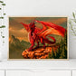 Diamond Painting - Full Round - Red Dragon