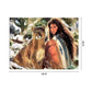 Paint By Number Oil Painting   Beauty & Lion