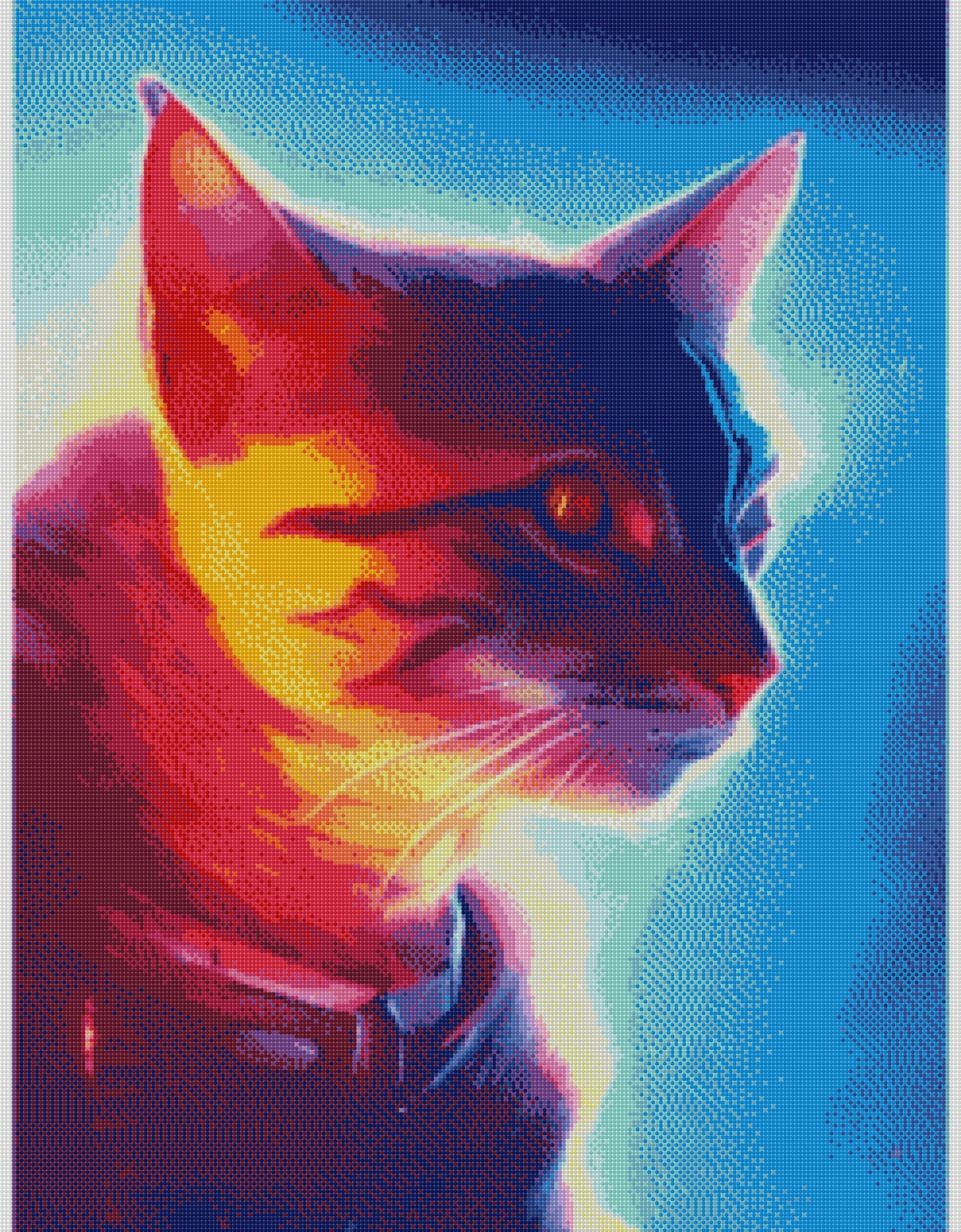 Full Round/Square Diamond Painting Kits | Cat 50x70cm 60x80cm E