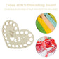 Hollow Thread Board Wooden Cross Stitch Tool - Hollow Heart