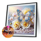 Diamond Painting - Full Round / Square - Butterfly And  Pearl Necklace