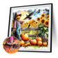 Diamond Painting - Full Round / Square - Autumn Scarecrow And Sunflower
