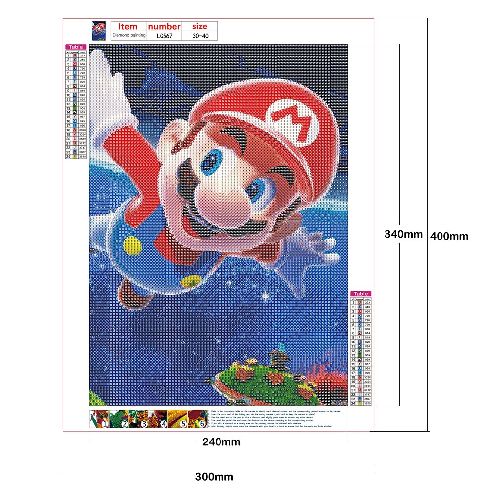 Diamond Painting - Full Round - Super Mario E