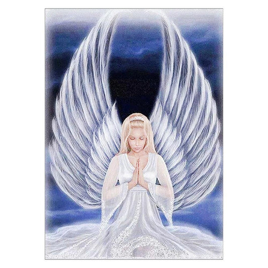 5D Diy Diamond Painting Kit Full Round Beads Angel Wings
