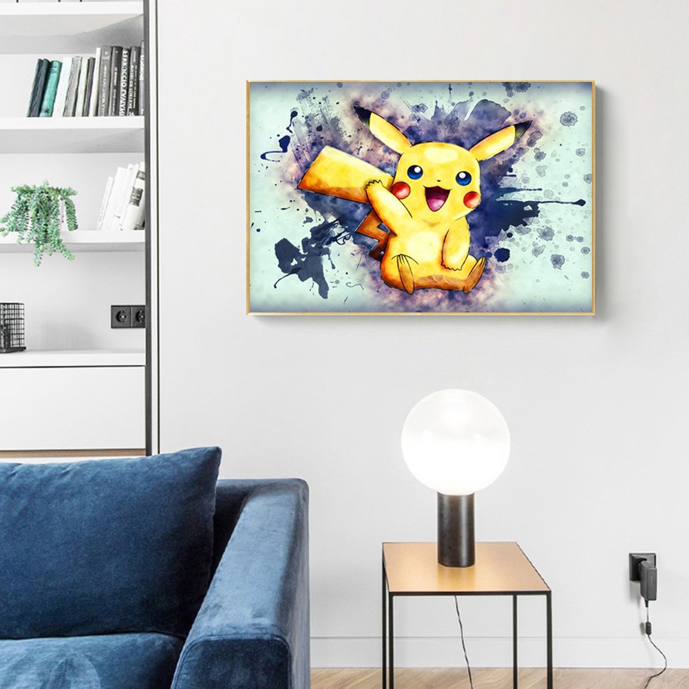 Diamond Painting - Full Round - Pikachu B