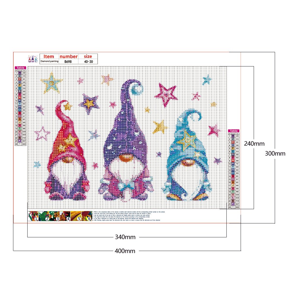 5D DIY Diamond Painting Kit - Full Round - Goblin Gnome D