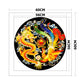 11ct Stamped Cross Stitch - Dragon And Phoenix(60*60cm) B