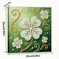 DIY Pearl Painting With Frame - Handmade Self-Adhesive Pearls - Four-Leaf Clover (25*25cm)