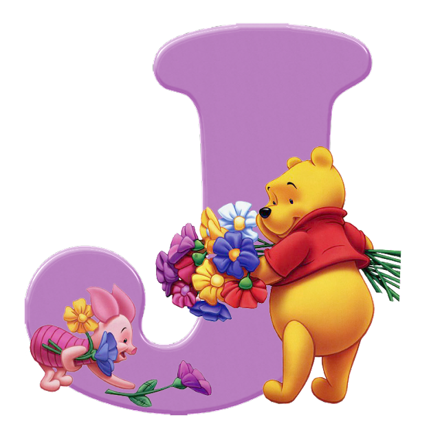 Diamond Paintings Art Letter J Winnie The Pooh