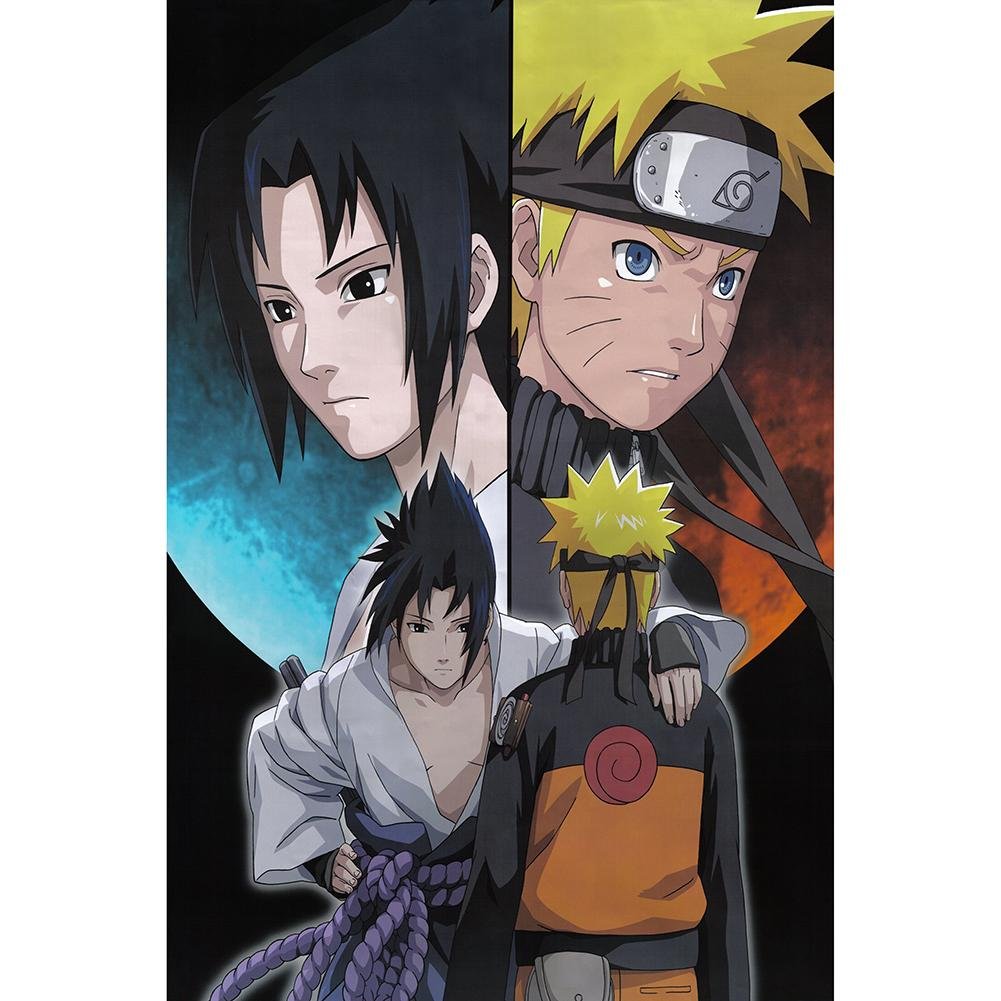 5D Diy Diamond Painting Kit Full Round Beads Naruto Character