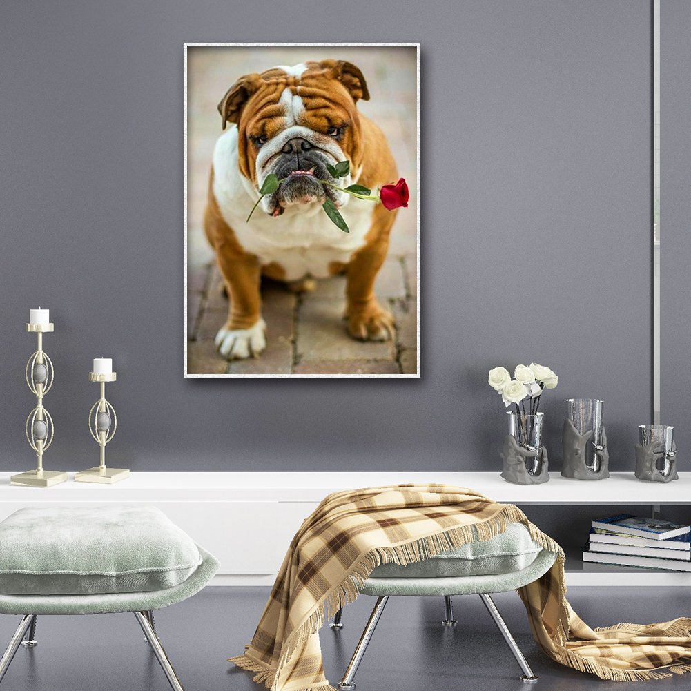 Diamond Painting - Full Round - Dog 23