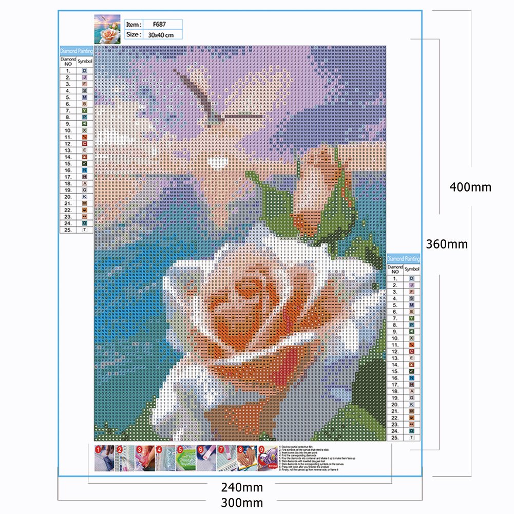 Diamond Painting - Full Round - Flower Sea