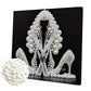 DIY Pearl Painting With Frame - Handmade Self-Adhesive Pearls - Lady (30*30cm) A