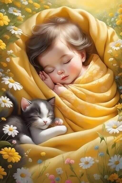 5D DIY Diamond Painting Kit - Full Round / Square - Sleeping Baby
