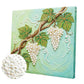DIY Pearl Painting With Frame - Handmade Self-Adhesive Pearls - Grape (25*25cm)