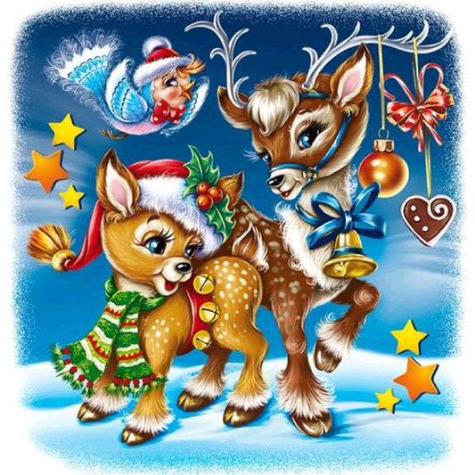 Diamond Painting - Full Round - Deers A