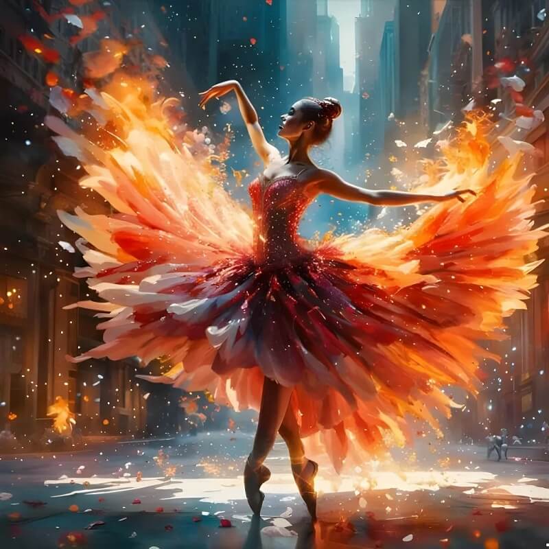 Ballet Dancer 5D DIY Diamond Painting Kit