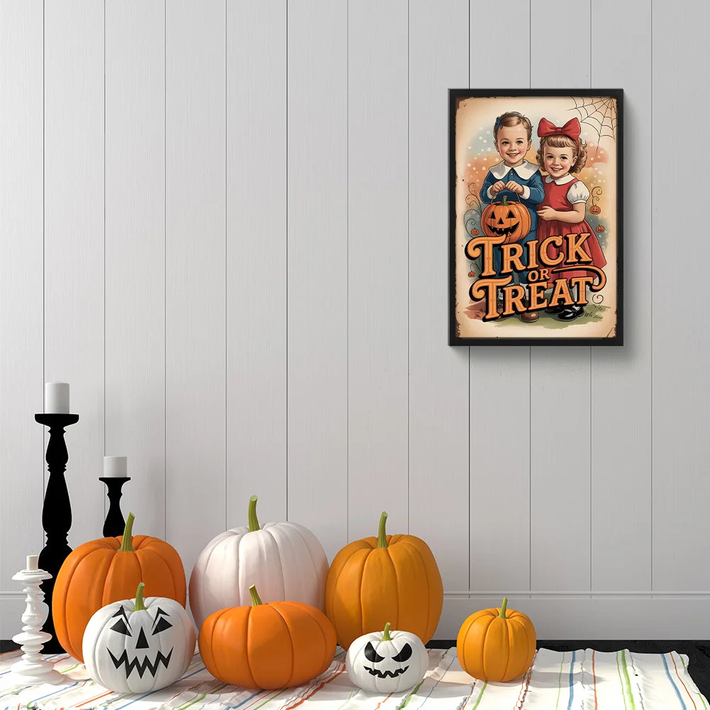 Diamond Painting - Full Round / Square - Trick Or Treat (30*45cm)