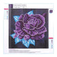 Diamond Painting kit - Partial Round - Purple Rose