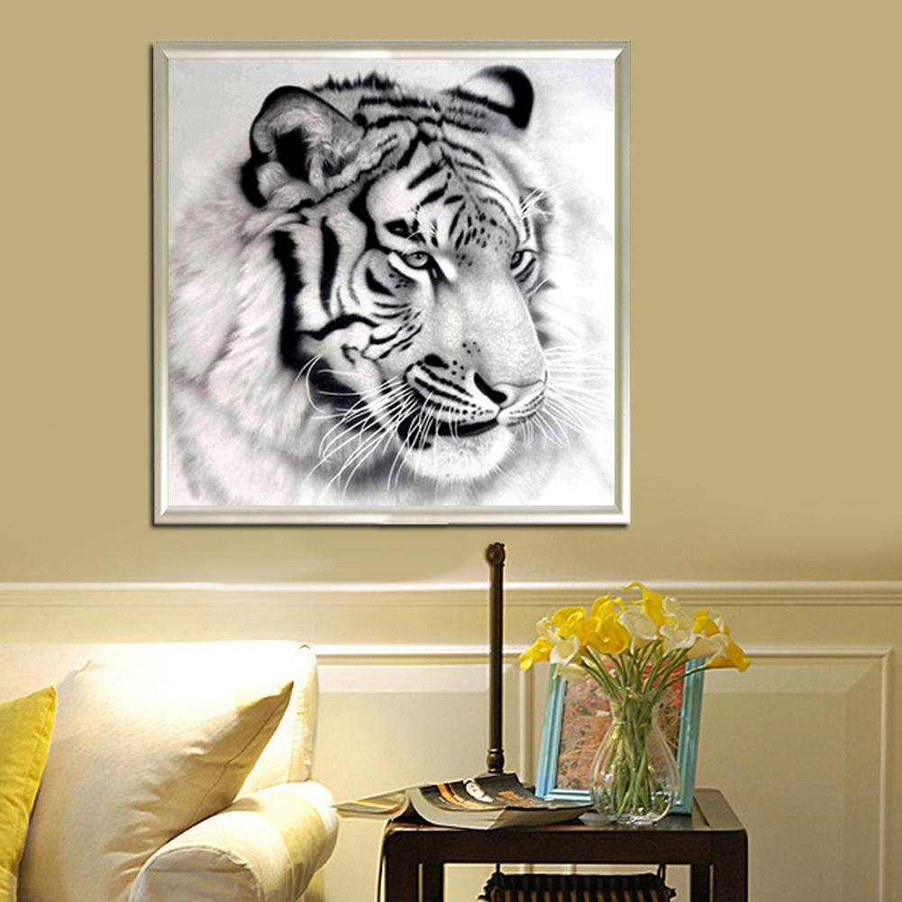 Diamond Painting - Partial Round - Tiger